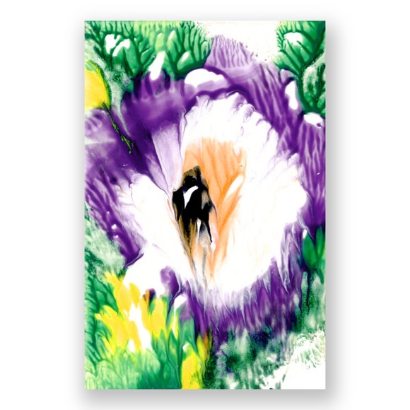 Original ACEO - Miniature Floral Painting - Blooming Magic 147 - Picture 1 of 5